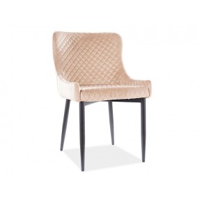 Стул SIGNAL COLIN B Velvet Bluvel 28 бежевый/черный